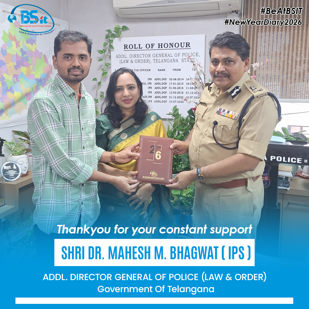 BSIT-Software-Services-Web-And-App-Development-Company-In-India-dairy-2026-distribution-to-shri-mahesh-m-bhagawath-IPS