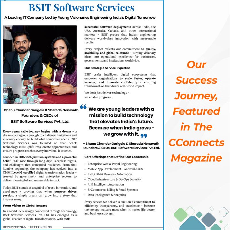 CConnects-Magazine-Highlights-BSIT-Software-Services-Web-And-App-Development-Company-In-India-Growth-Journey