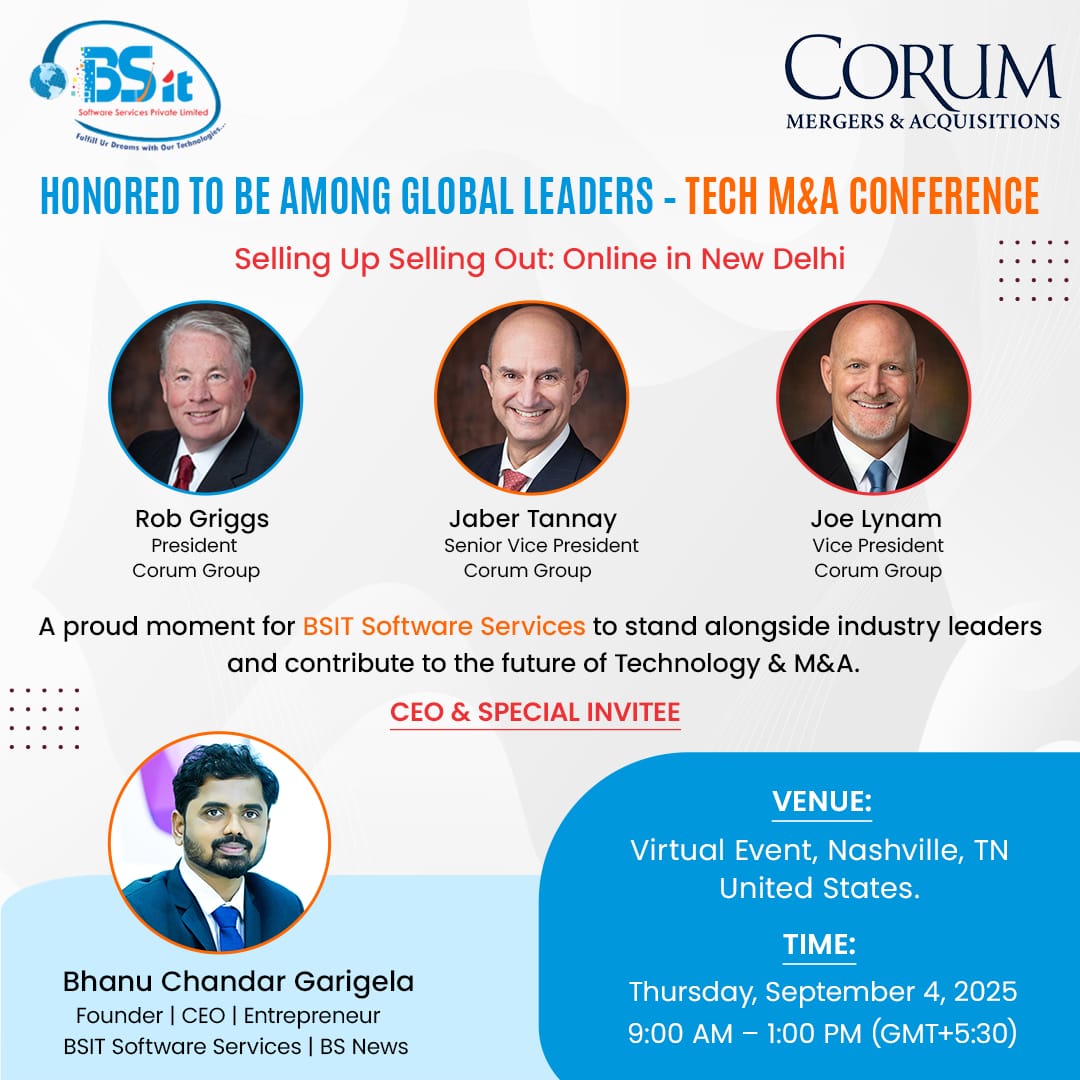 Corum-Tech-M&A-Conference-BSIT-Software-Services-Web-And-App-Development-Company-In-India